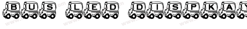 bus led dispkay字体转换